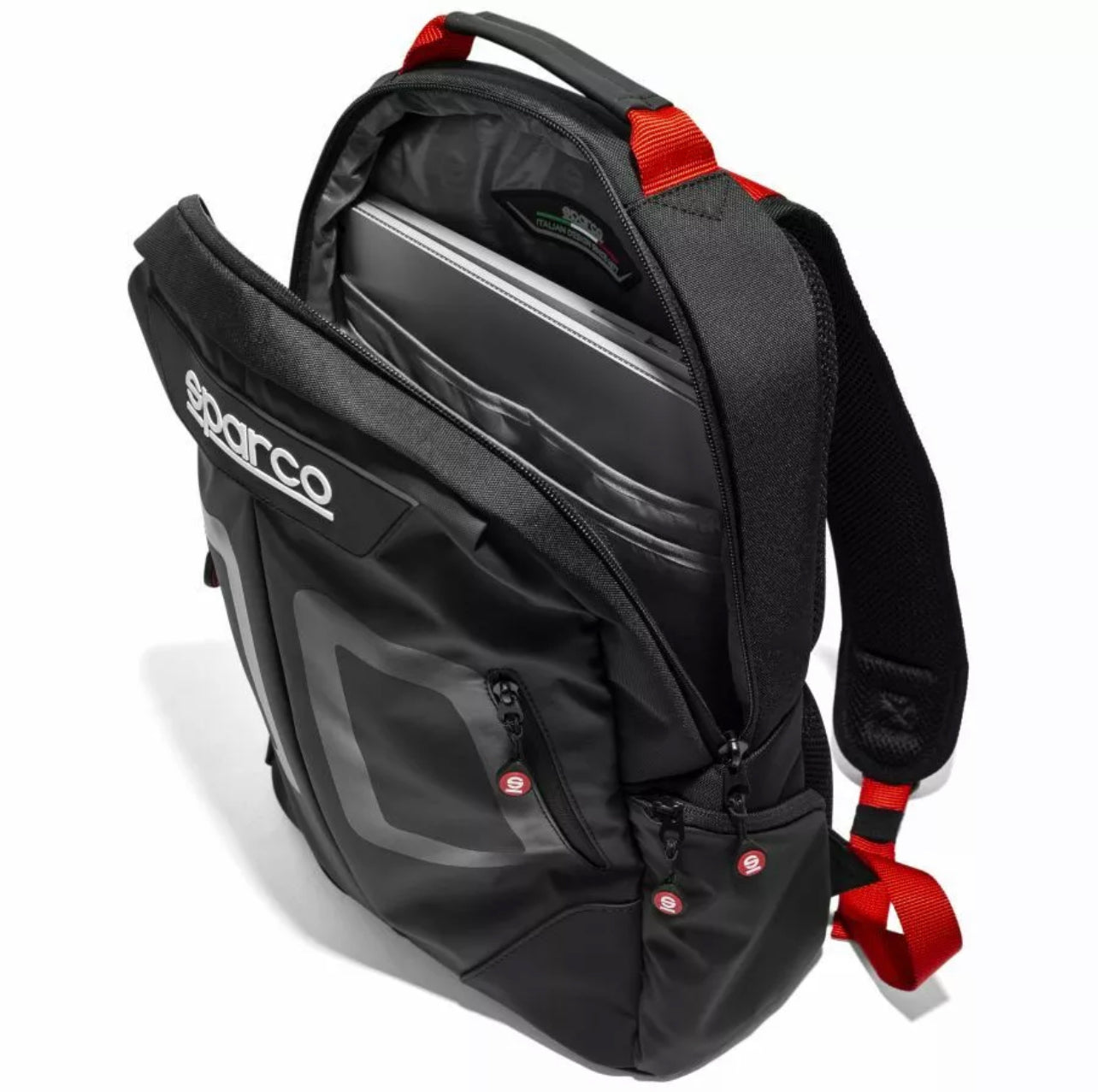 Sparco Motorsport Stage Black/Red Rucksack 15L Capacity to Fit 15" Laptop Perfect for School too!!