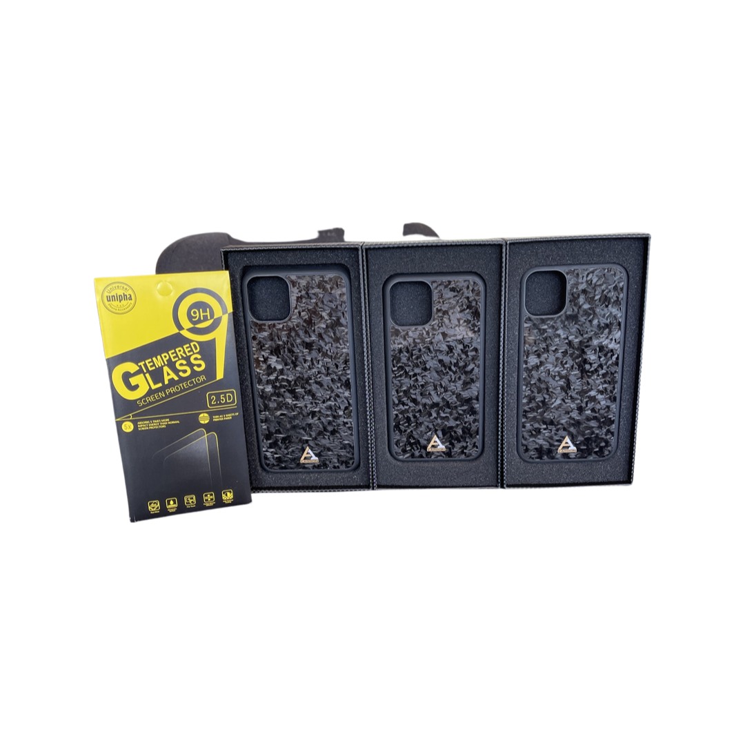 Casing Serat Karbon Ditempa untuk iPhone 11 dengan MagSafe untuk iPhone 11Pro 11Pro Max Case Sekarang Dengan Pelindung Layar Gratis
