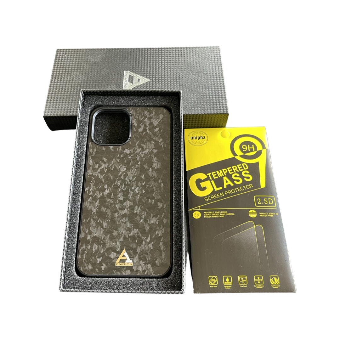 Casing Serat Karbon Ditempa untuk iPhone 11 dengan MagSafe untuk iPhone 11Pro 11Pro Max Case Sekarang Dengan Pelindung Layar Gratis