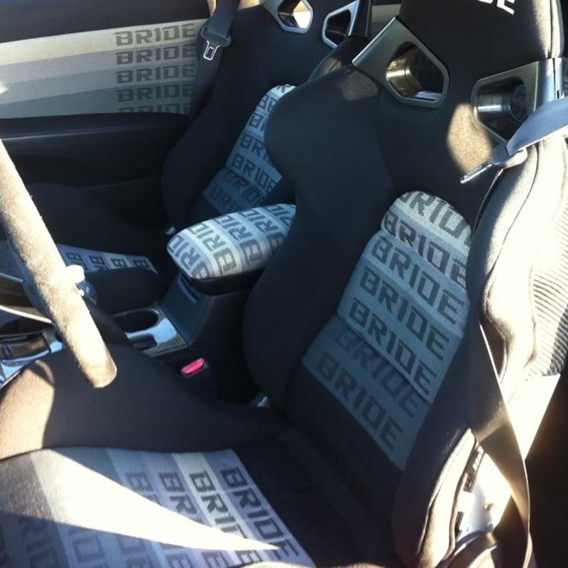 Tissu pour sièges auto A1 Supercars Ultimate JDM Bride | 1m X 1.6m | Fabriqué au Japon Matériau | Décoration de sièges baquets et de course élégante et résistante à la décoloration | Le noir