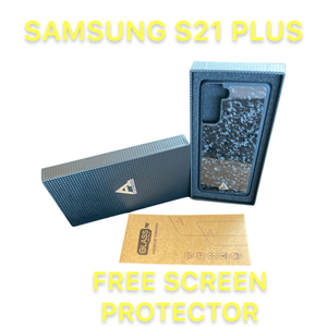Hülle aus geschmiedeter Kohlefaser für Samsung S21 Plus jetzt mit gratis Displayschutzfolie