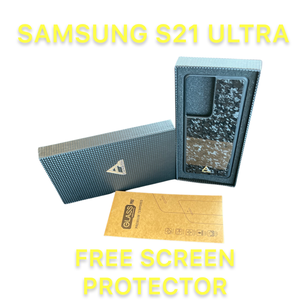 Custodia in fibra di carbonio forgiata per Samsung S21 Ultra ora con protezione per lo schermo gratuita