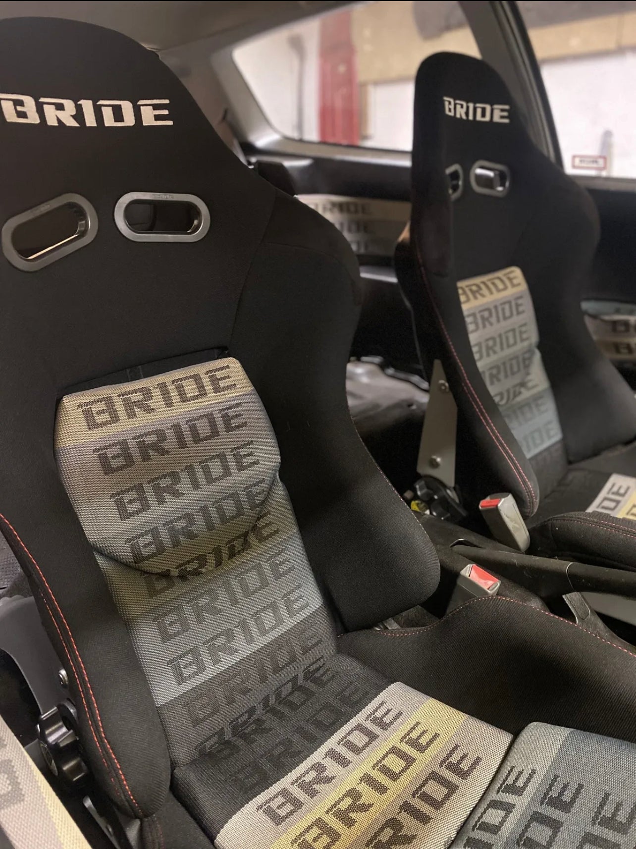 A1 Supercars Ultimate JDM Bride Car Seats Fabric | 1m X 1,6m| Buatan Jepang Bahan | Dekorasi Kursi Balap & Bucket Bergaya & Tahan Pudar | Biru
